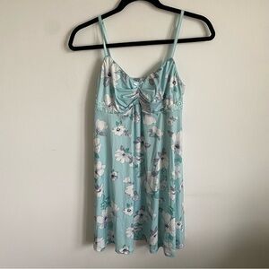 LA vie en rose Lingerie PJ Floral Dainty Dress in Light Baby Blue • M Medium